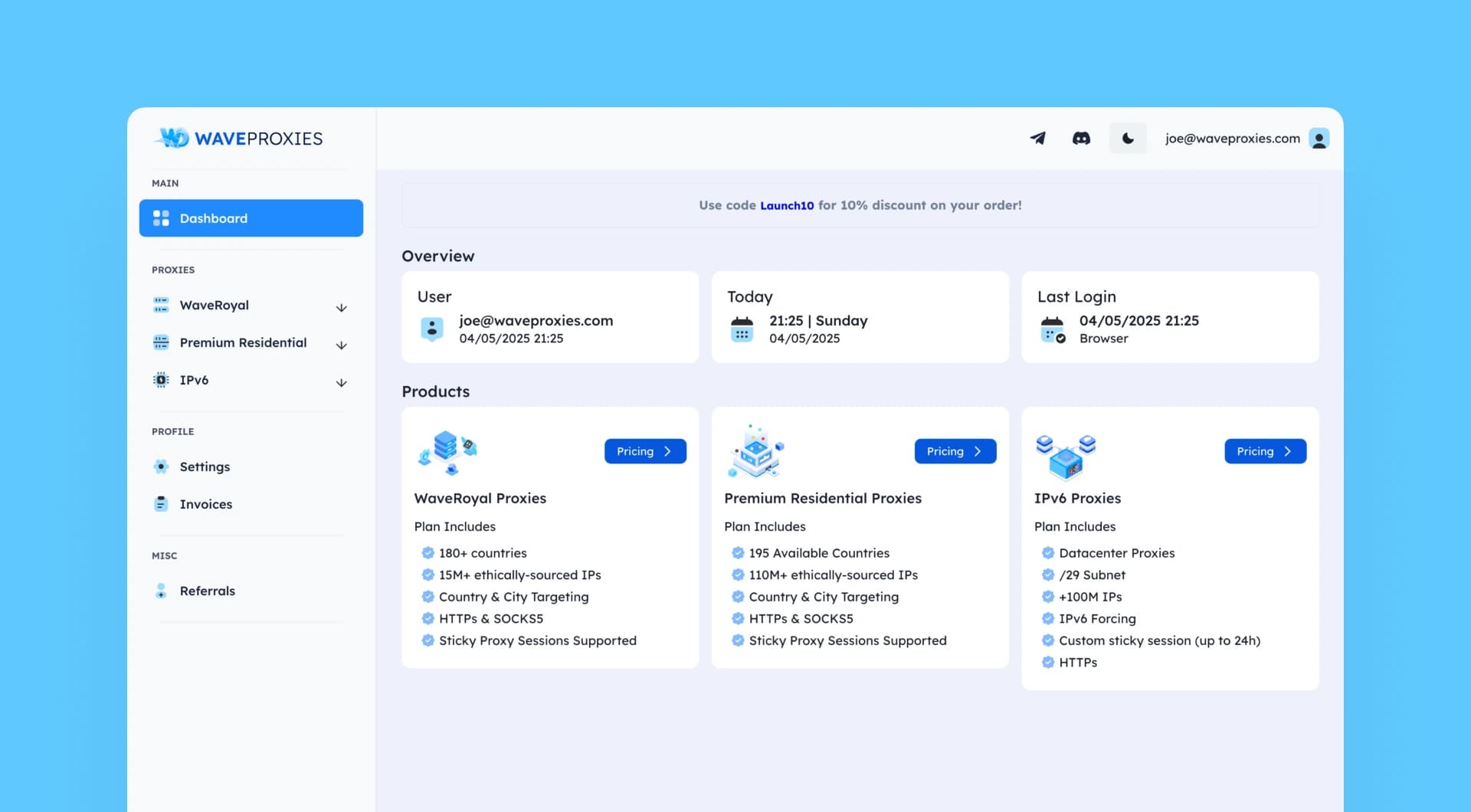 WAVEPROXIES - Secure Connection, Unlimited Access